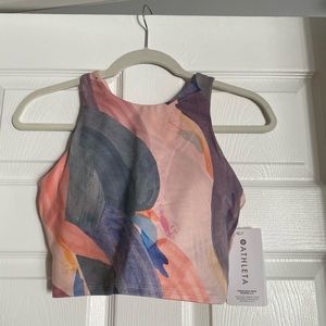 Athleta NWT Conscious Crop Printed Bra A-C